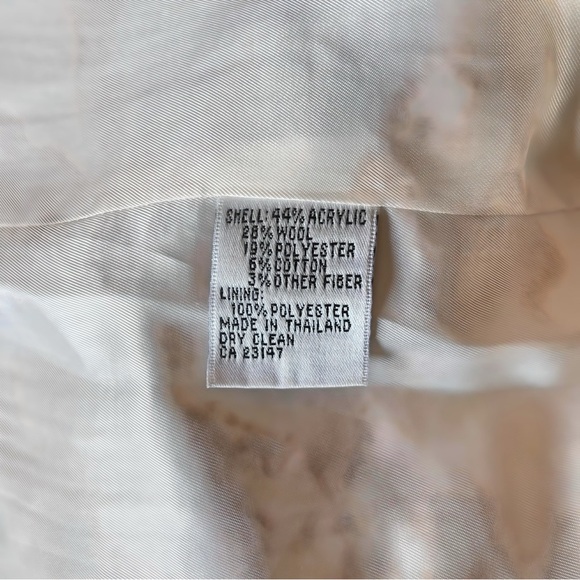 Talbots Vintage Tweed Blazer in Cream and Brown - Picture 4 of 4